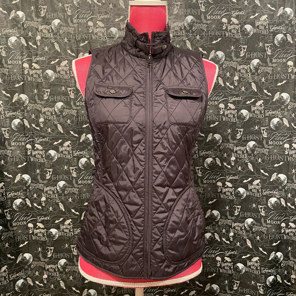 Banana Republic Women's Quilted Vest - Rich Chocolate